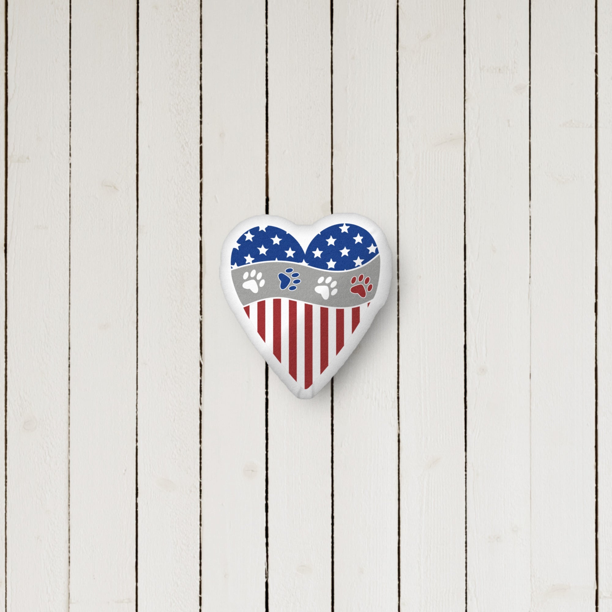 Patriotic Heart Pillow