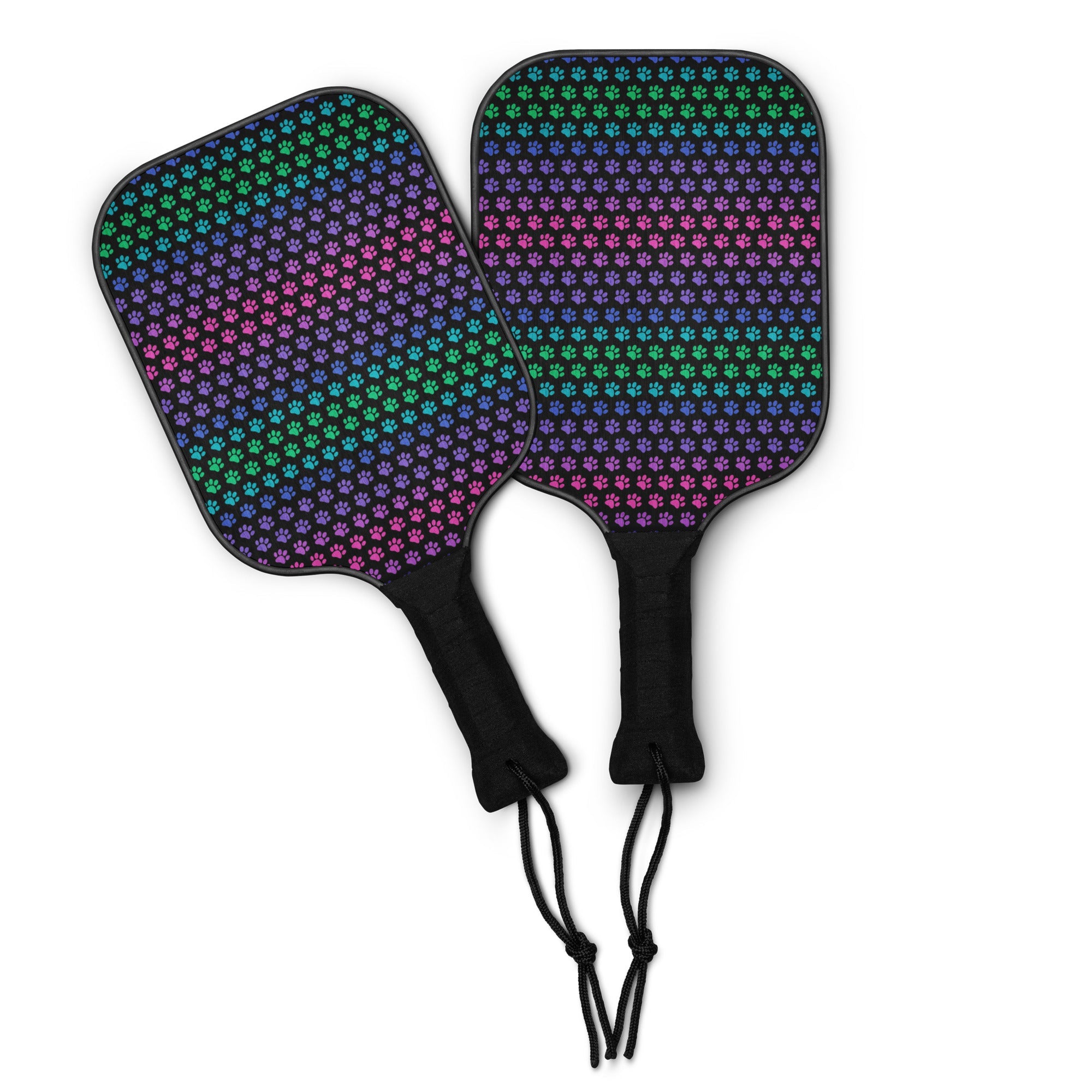 Rainbow Paws Pickleball Paddle Set