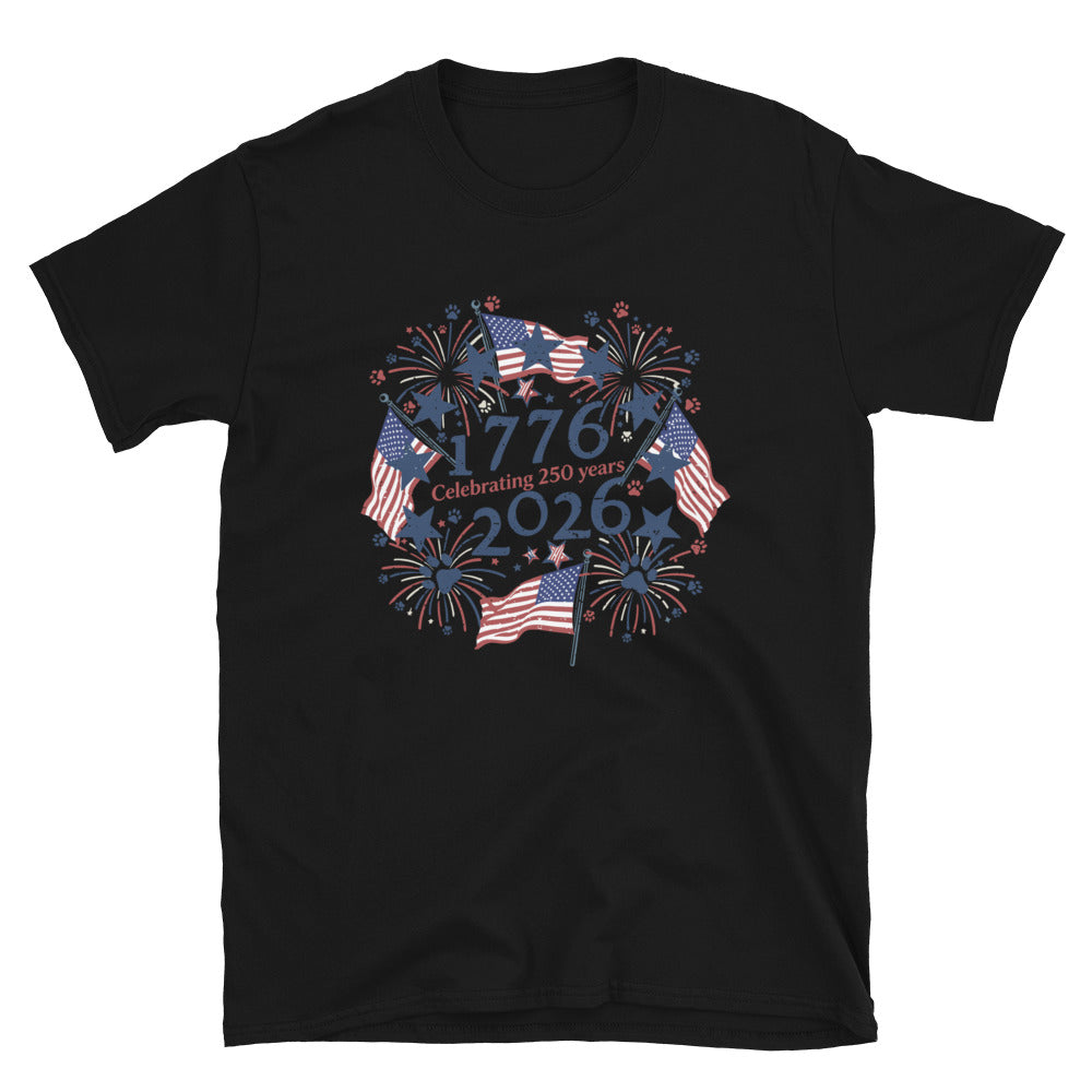 USA's Birthday Paw Print T-Shirt