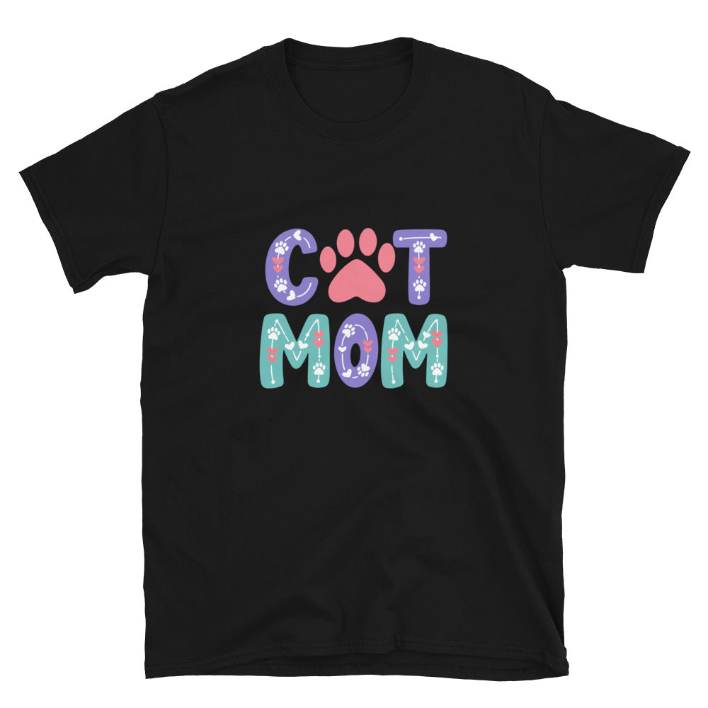 Cat Mom Pastel Vibes T-Shirt