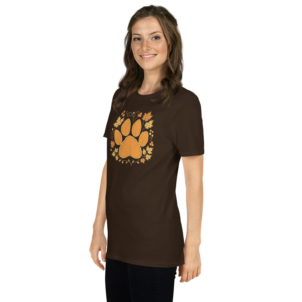 Leaves of Autumn Paw Print T-Shirt