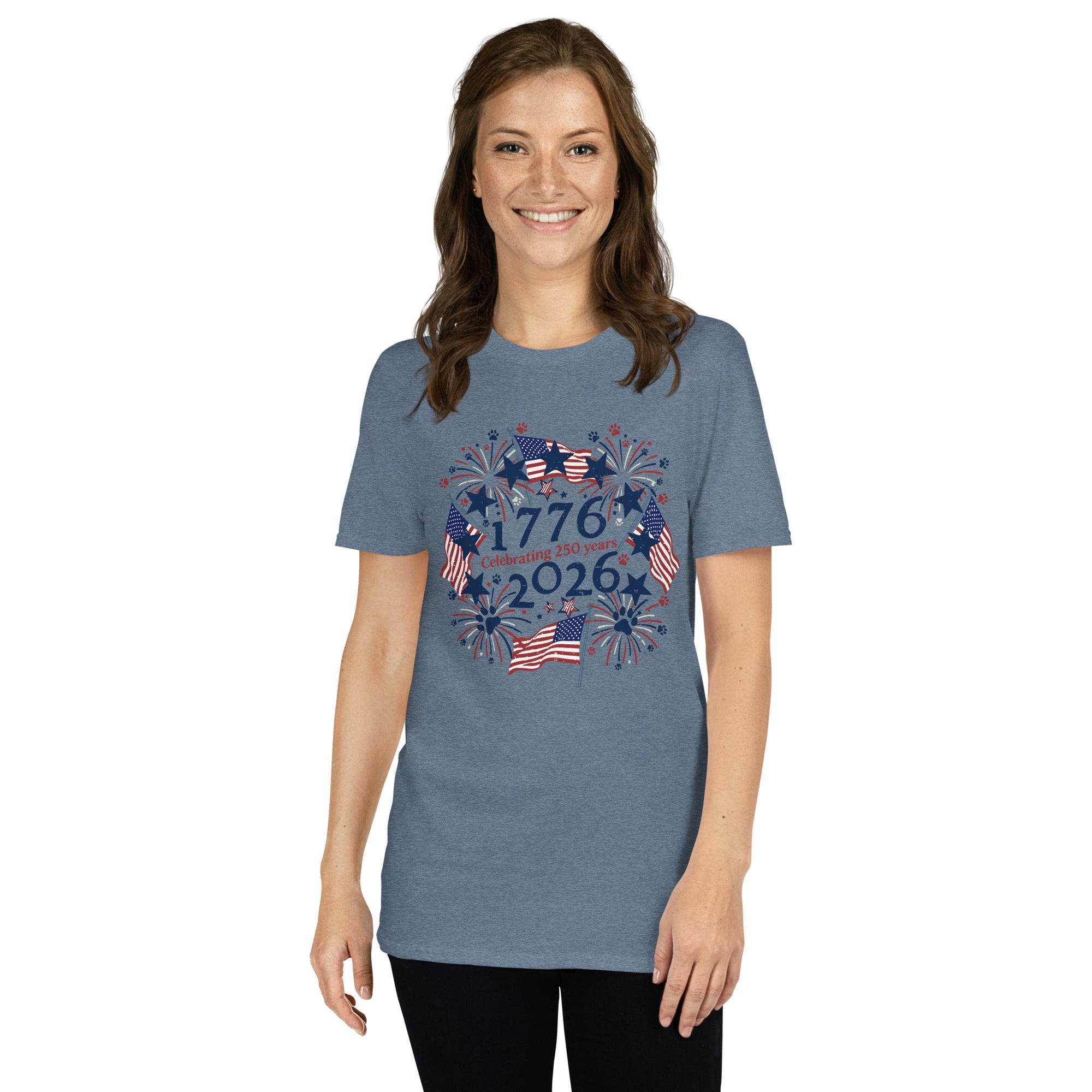 USA's Birthday Paw Print T-Shirt