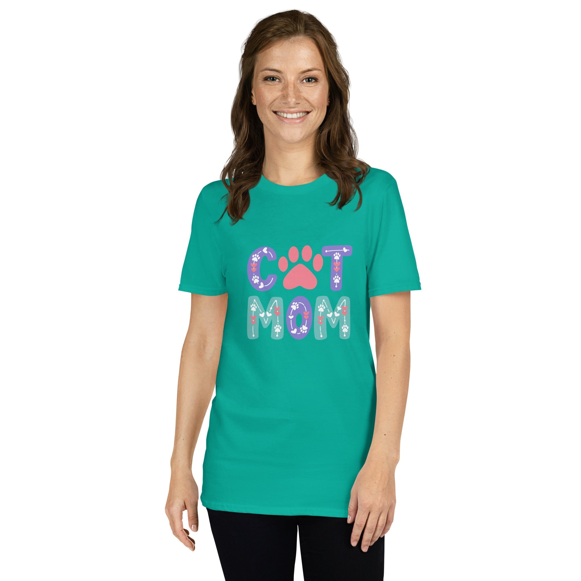 Cat Mom Pastel Vibes T-Shirt