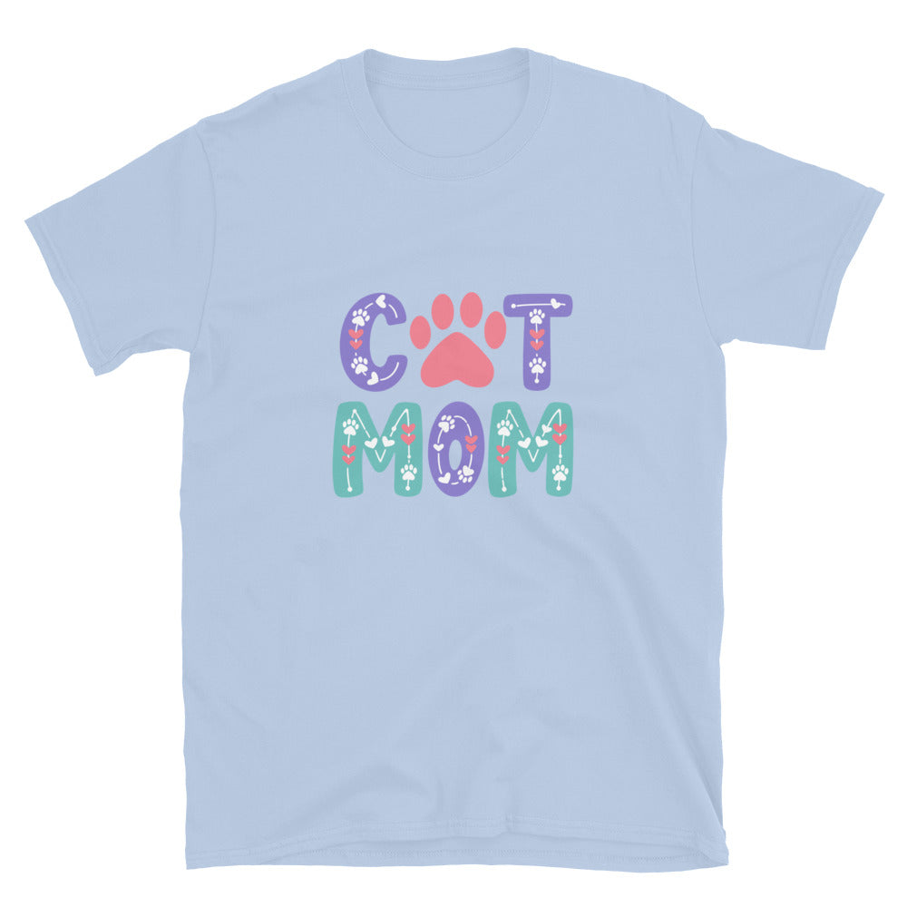 Cat Mom Pastel Vibes T-Shirt