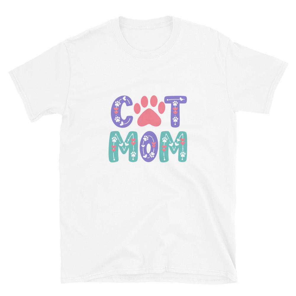 Cat Mom Pastel Vibes T-Shirt