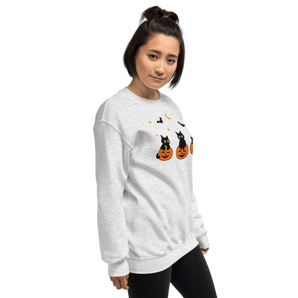 Kooky Cats & Pumpkins Crewneck Sweatshirt