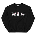 Sweet Cat With Pink Bow Crewneck Sweatshirt