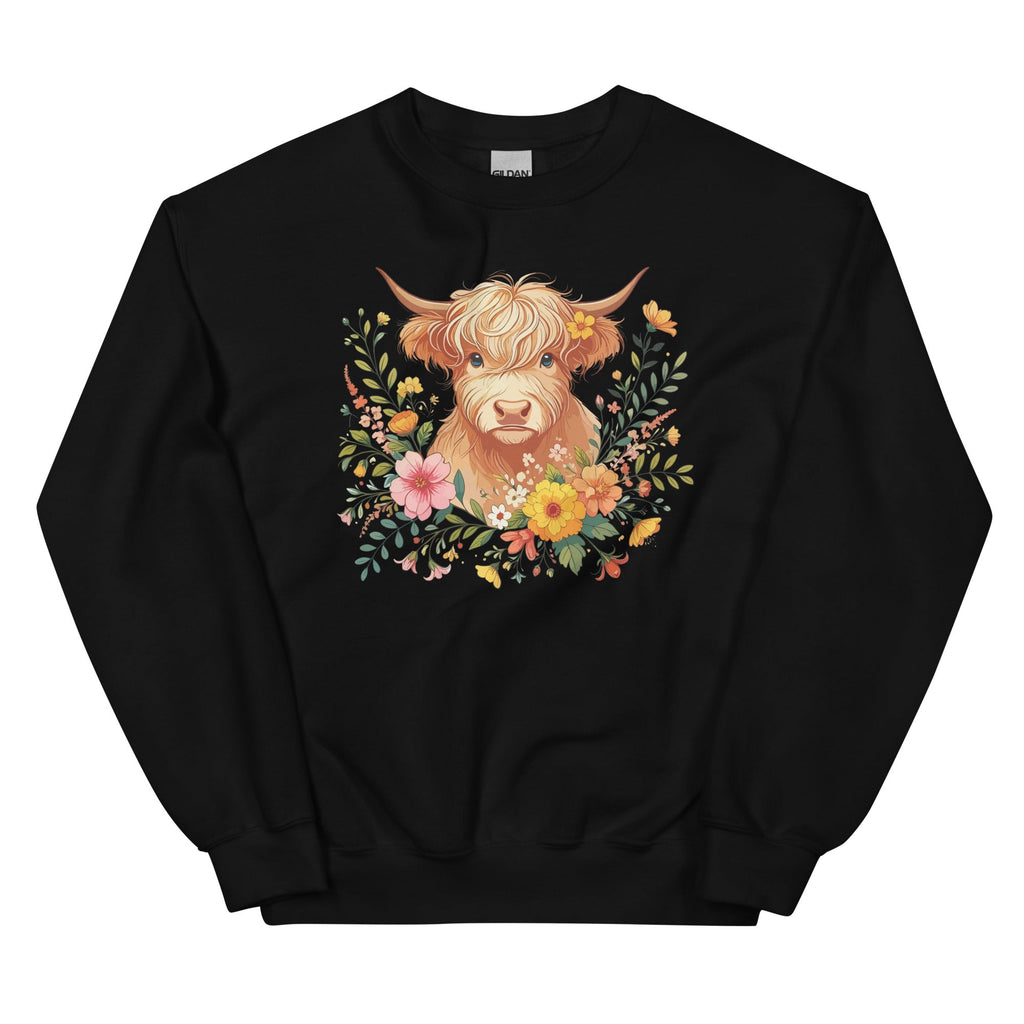 Highland Cow Crewneck Sweatshirt