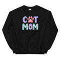 Cat Mom Pastel Vibes Crewneck Sweatshirt