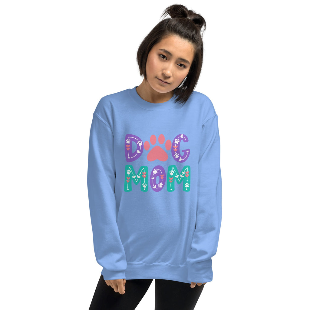 Dog Mom Pastel Vibes Crewneck Sweatshirt