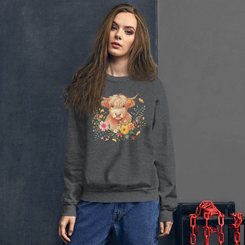 Highland Cow Crewneck Sweatshirt