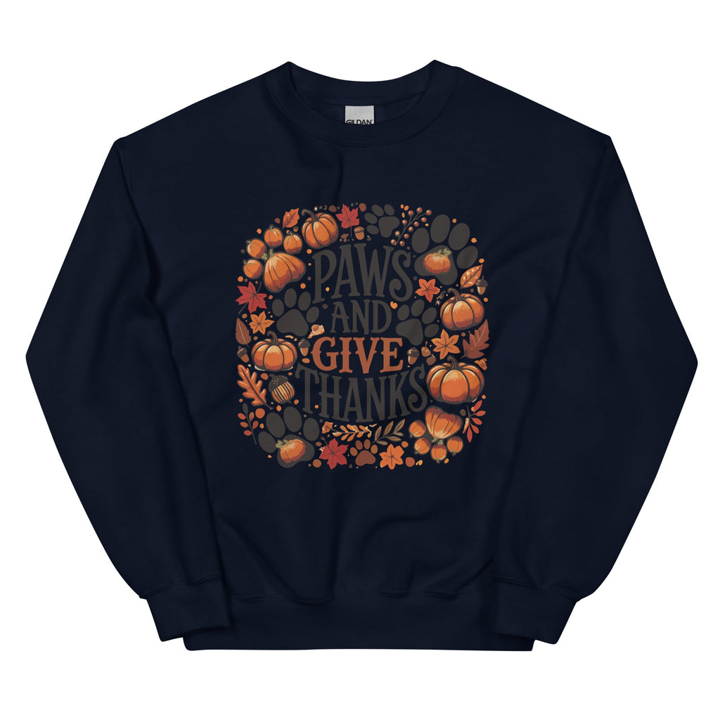 Paws & Give Thanks Crewneck Sweatshirt