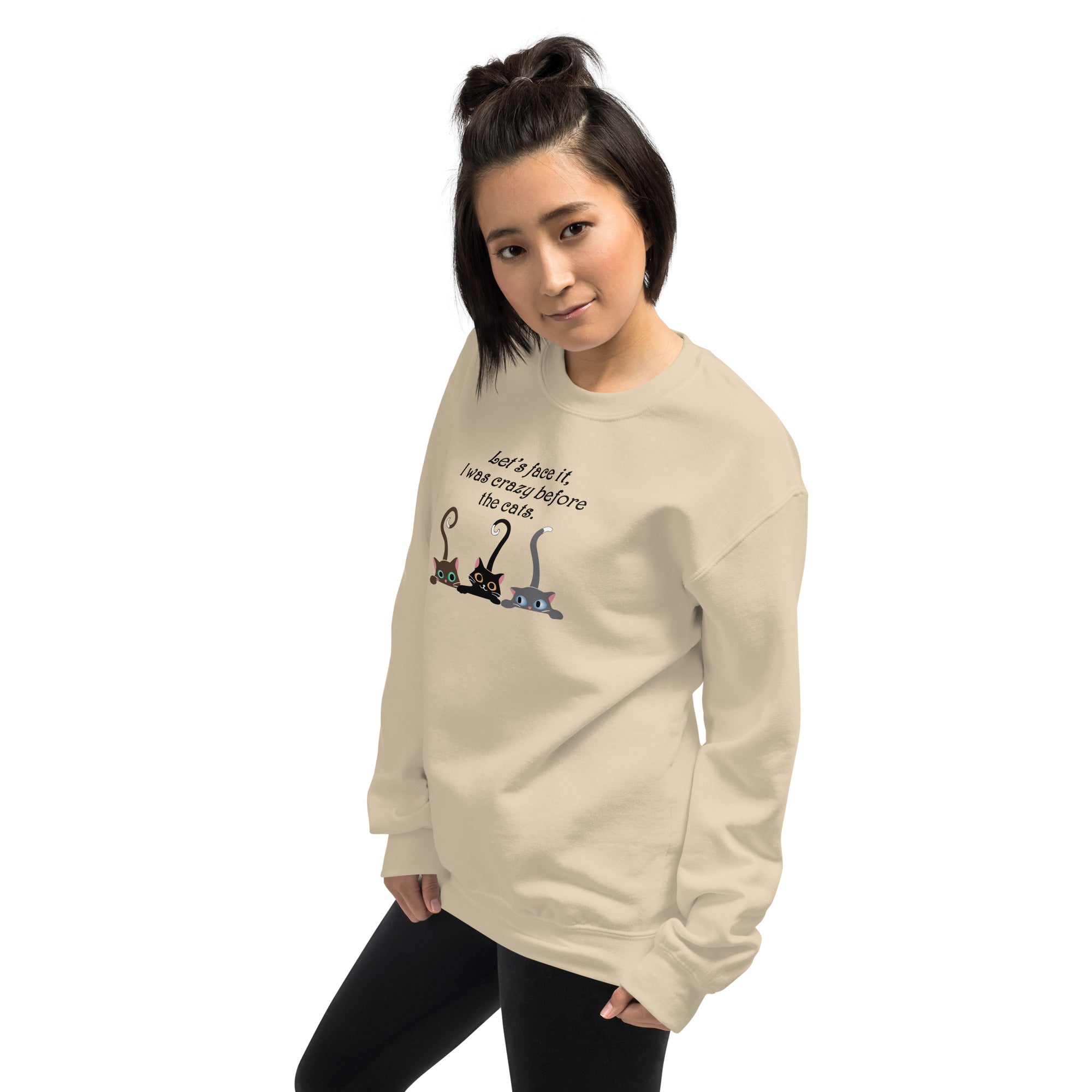 Crazy Before The Cats Crewneck Sweatshirt