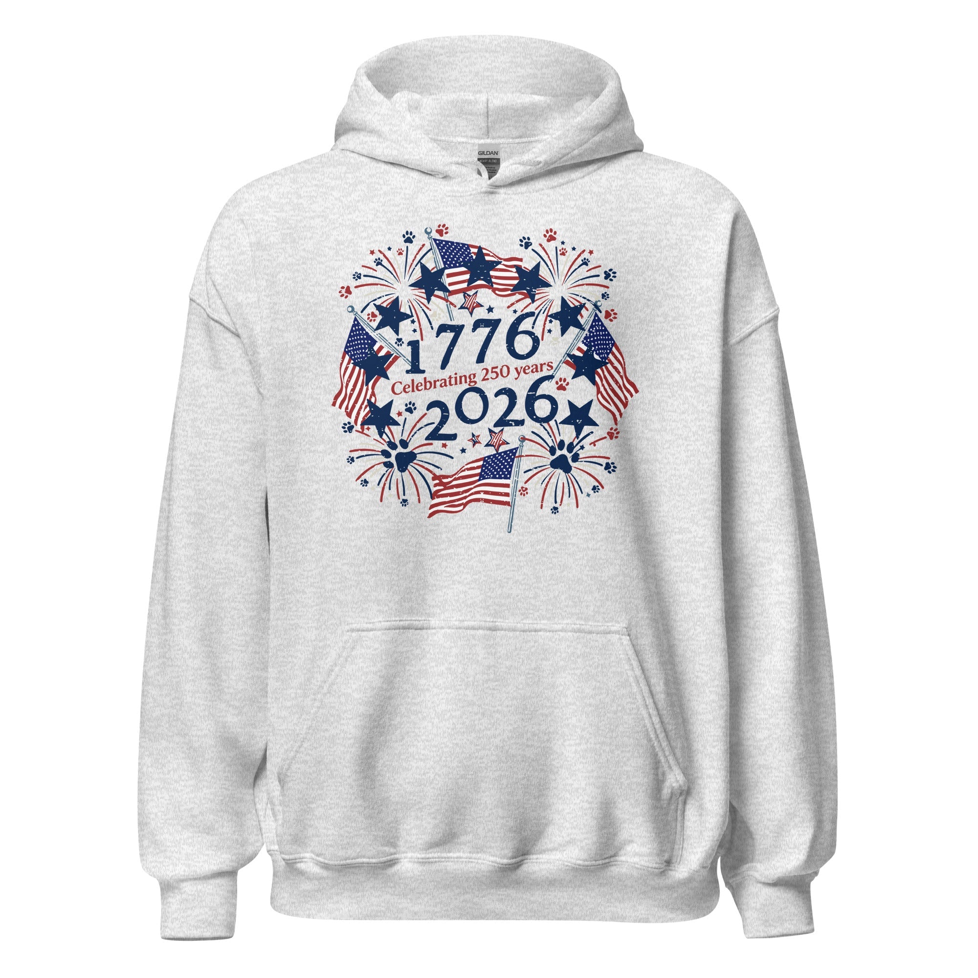 USA's Birthday Paw Print Hoodie
