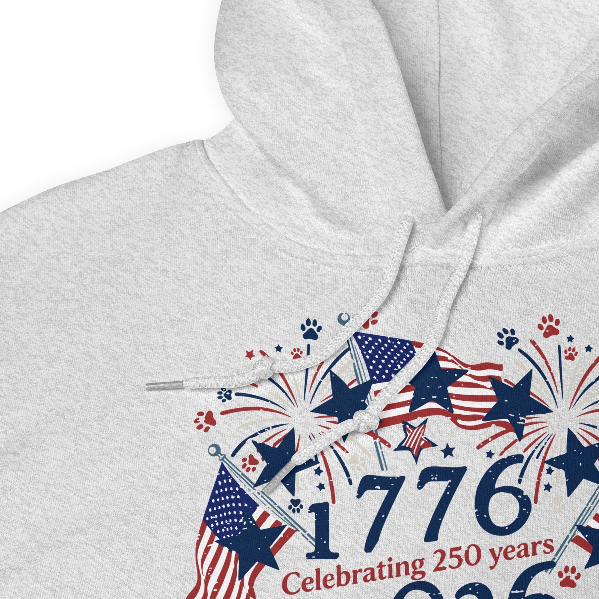 USA's Birthday Paw Print Hoodie