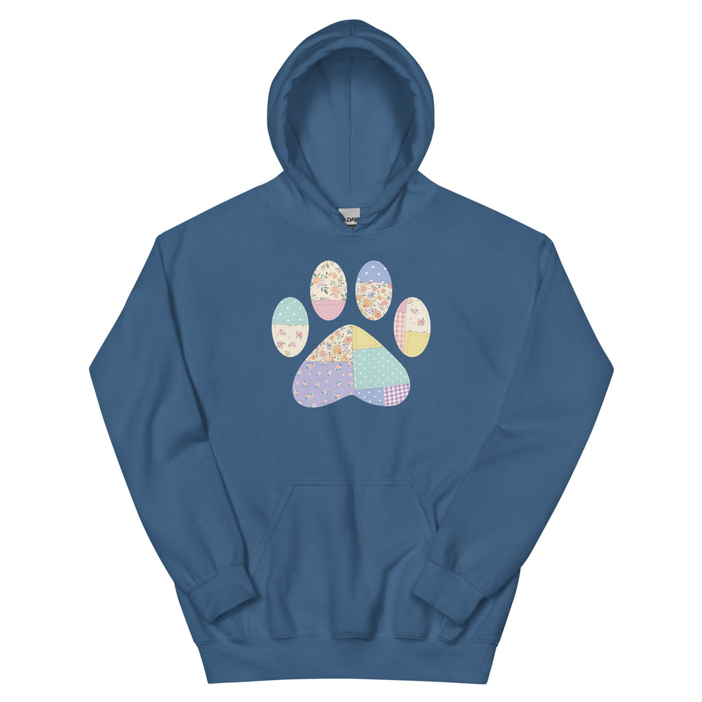 Quilted Paw Print  Hoodie