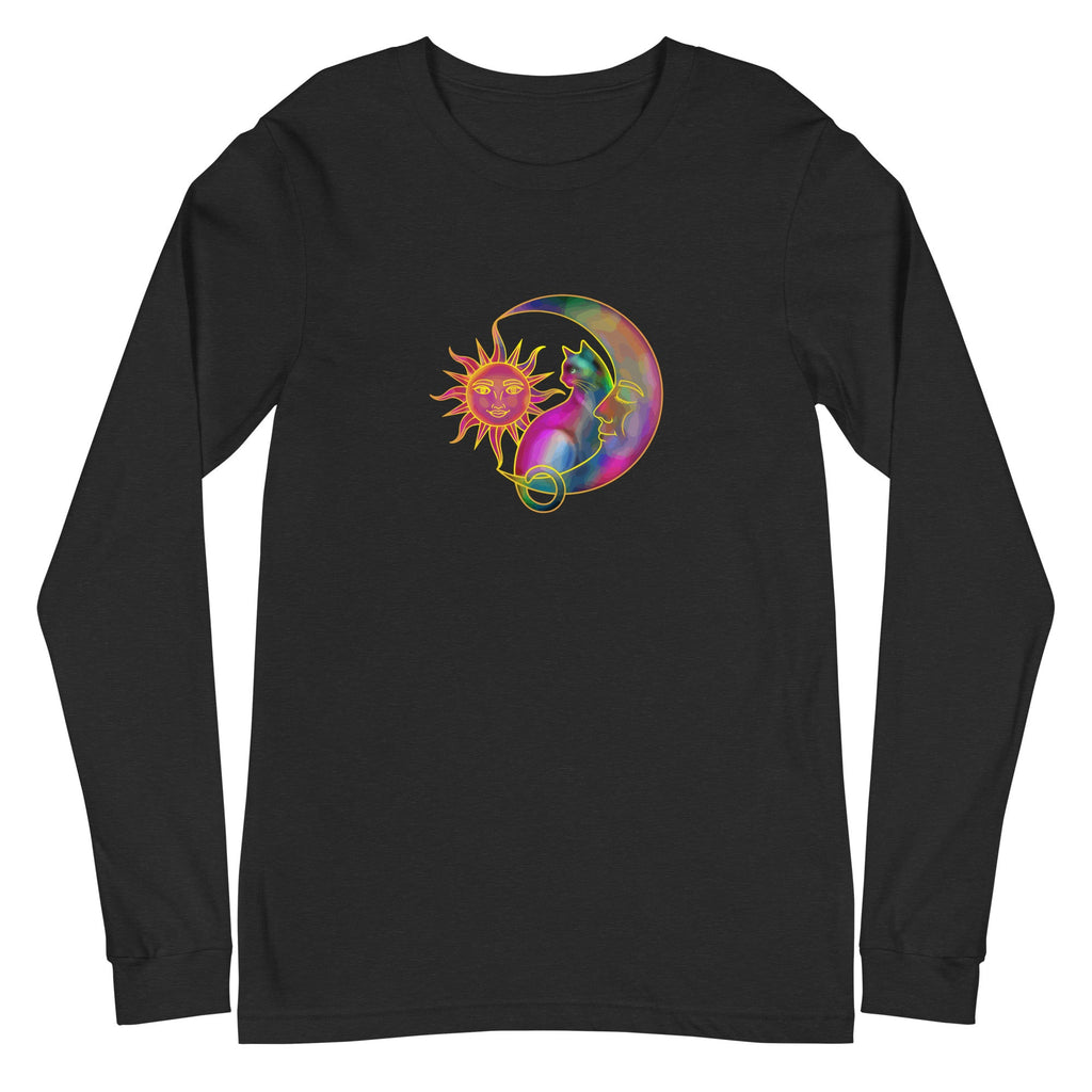 Sweet Sun & Moon With Cat Long Sleeve Tee