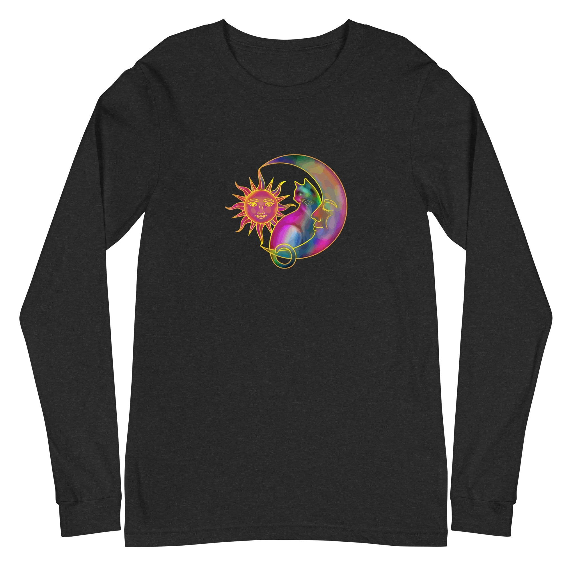 Sweet Sun & Moon With Cat Long Sleeve Tee