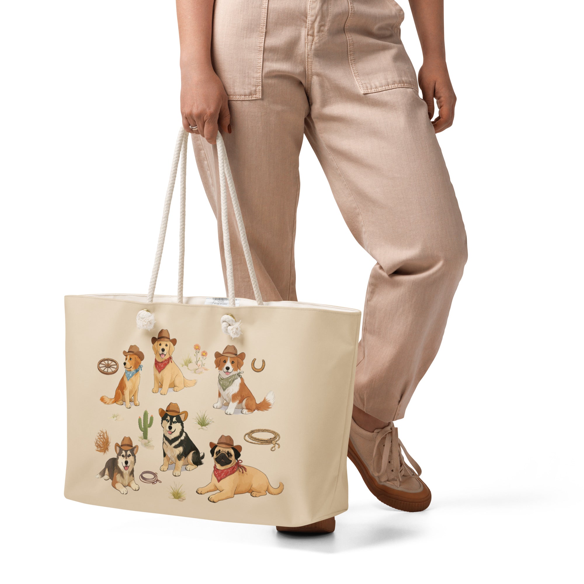 Giddy Up Little Doggy Deluxe Tote Bag