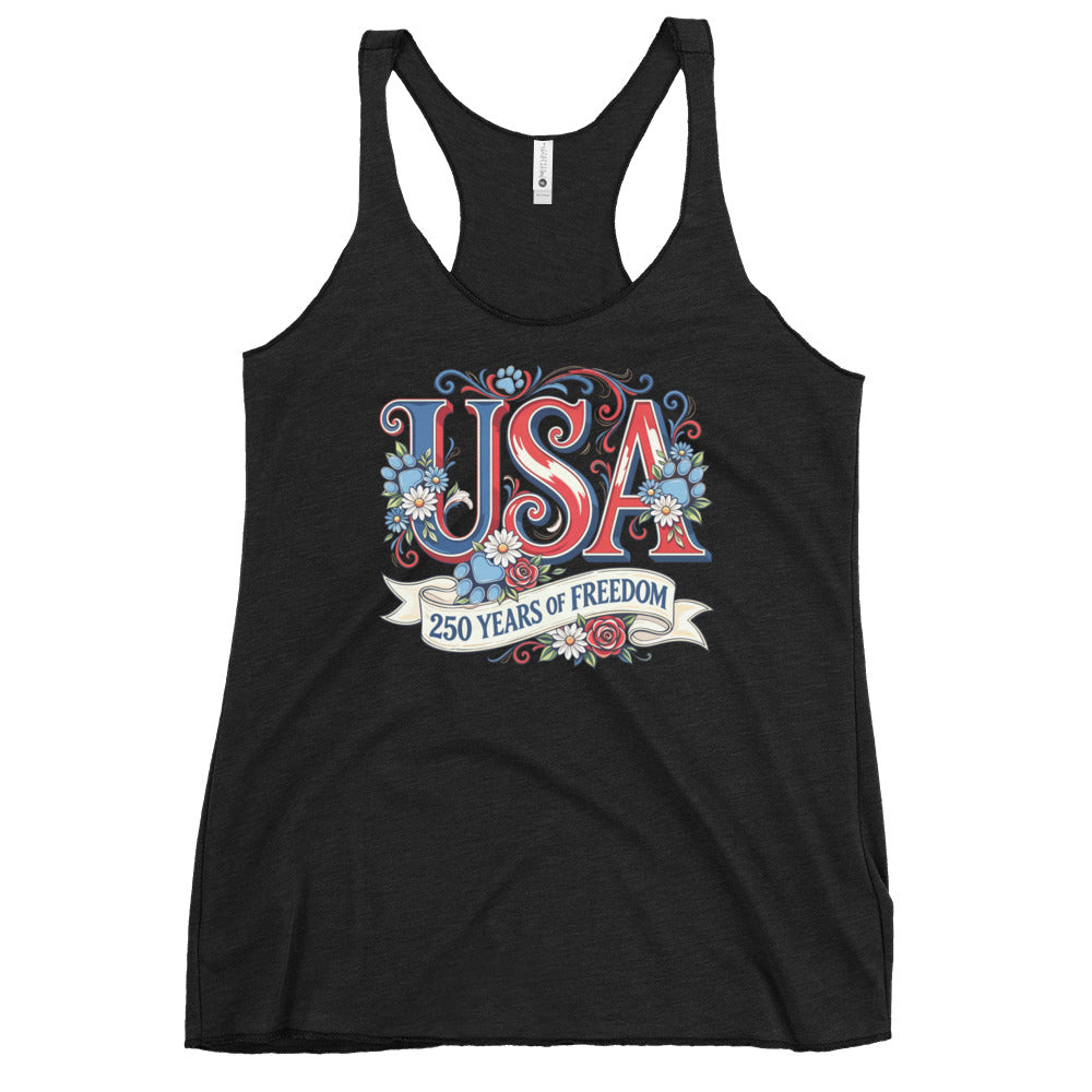 USA 250 Years Women's Racerback Tank