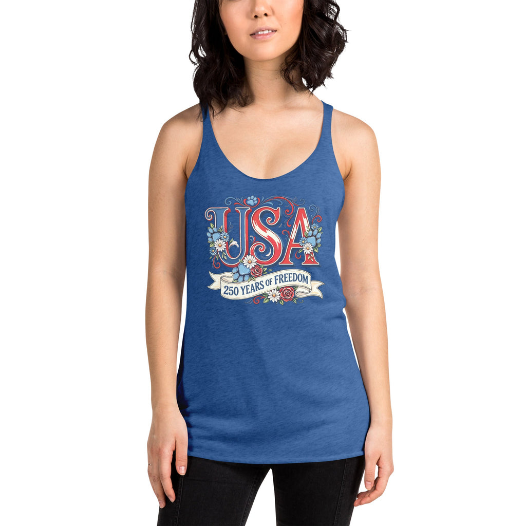 USA 250 Years Women's Racerback Tank