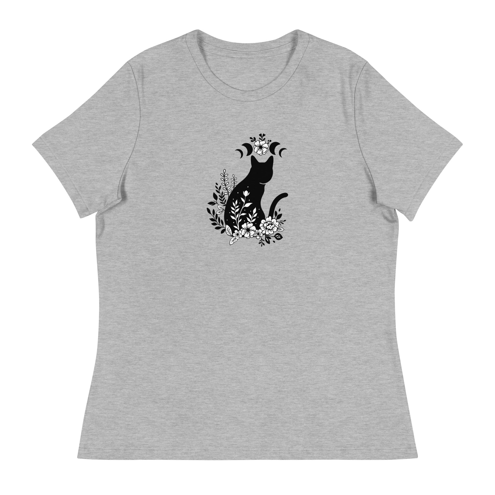 Cat & Moon Dreams Women's Relaxed T-Shirt