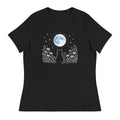 Eve of Summer Cat & Moon Women's Relaxed T-Shirt