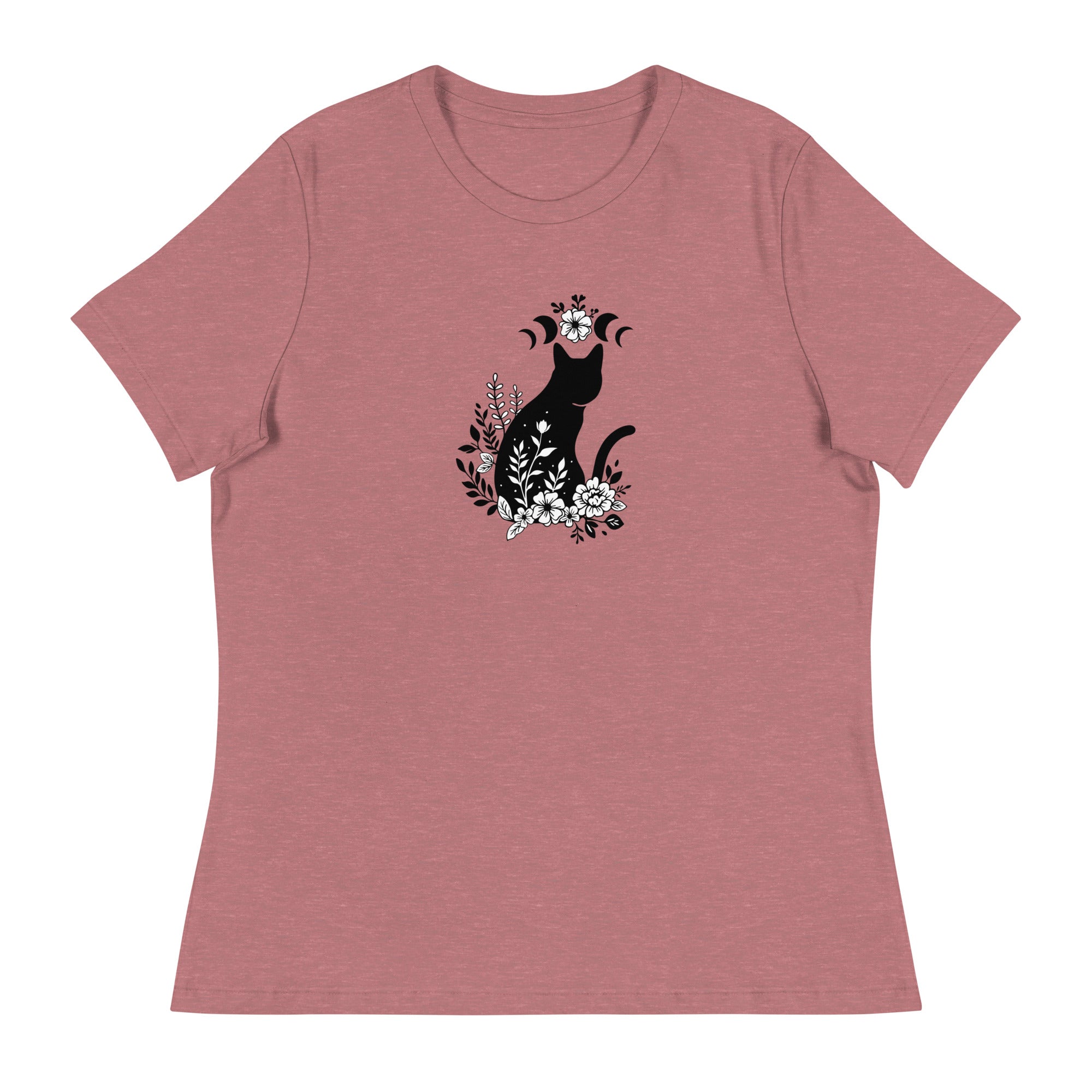 Cat & Moon Dreams Women's Relaxed T-Shirt