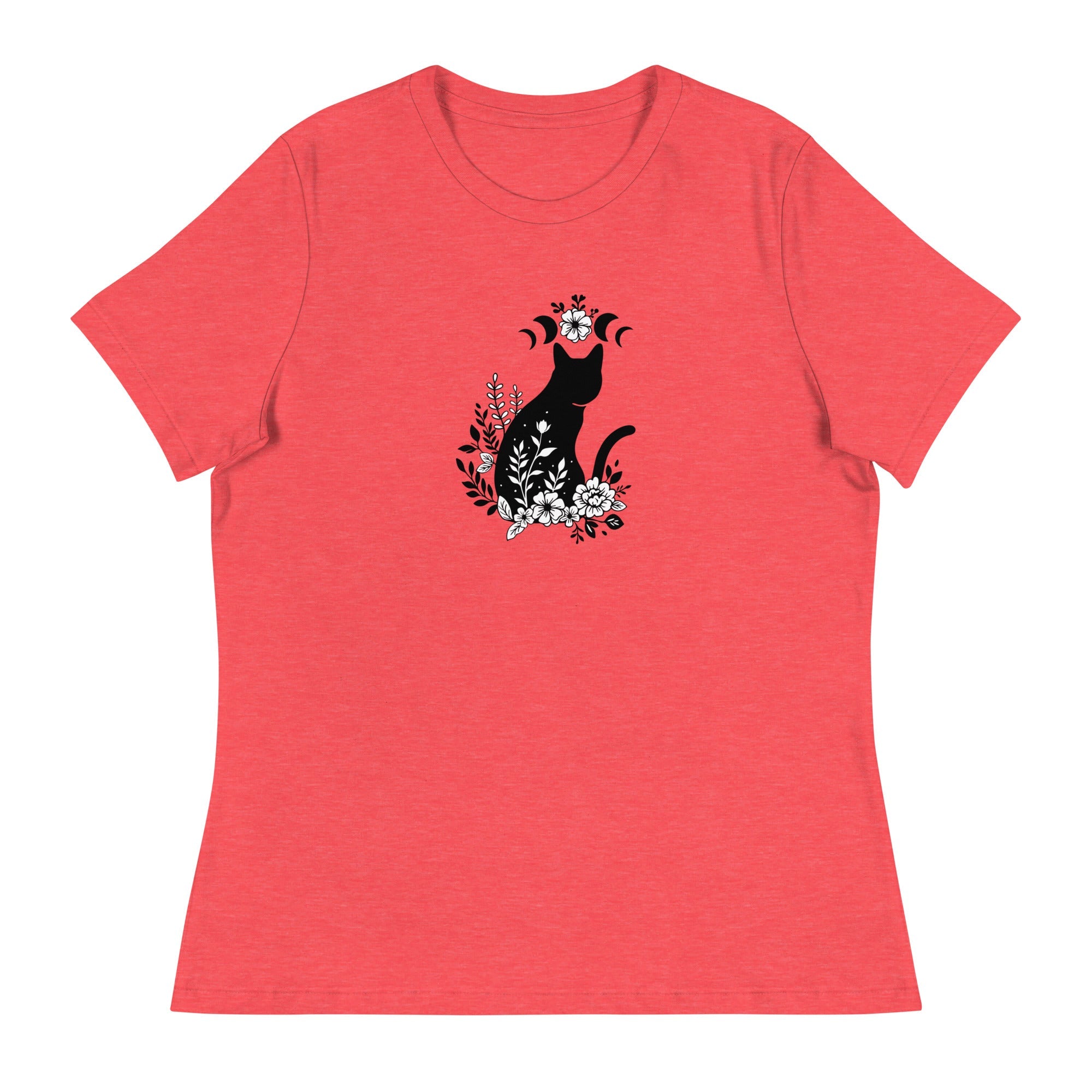 Cat & Moon Dreams Women's Relaxed T-Shirt