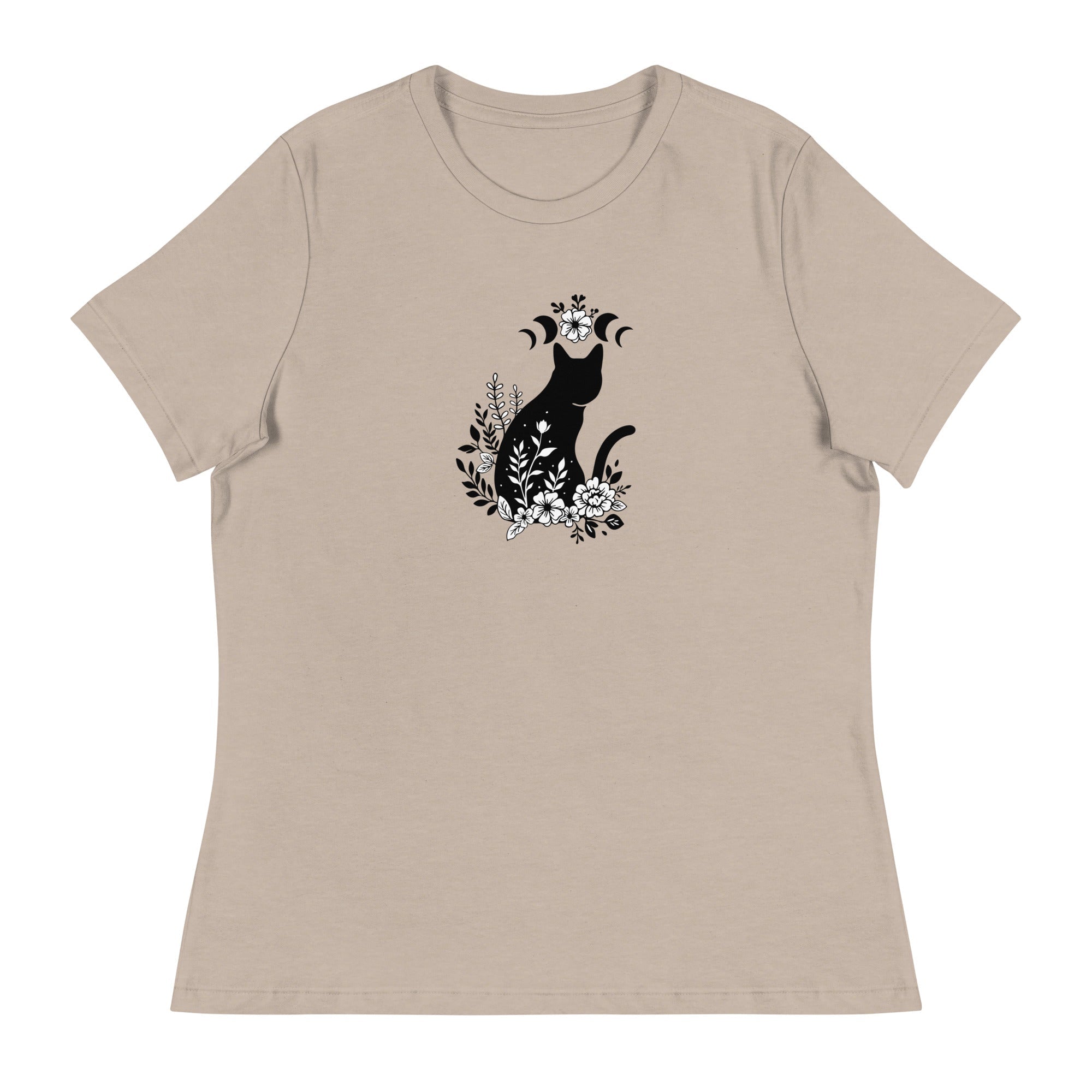 Cat & Moon Dreams Women's Relaxed T-Shirt