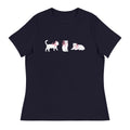 Sweet Cat With Pink Bow Women's Relaxed T-Shirt