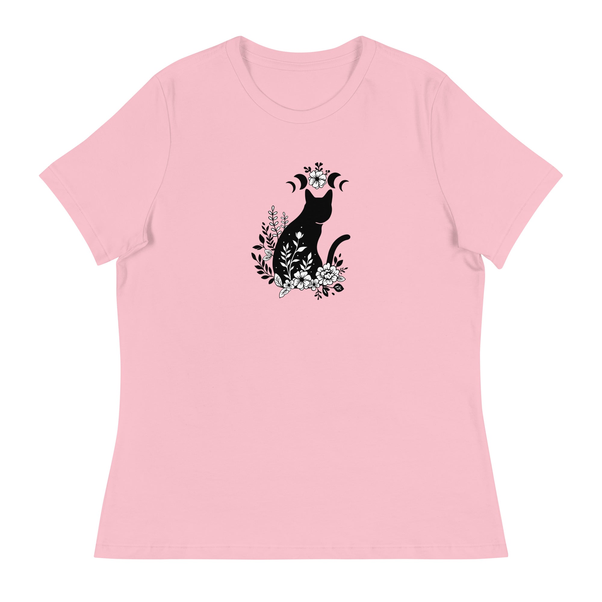Cat & Moon Dreams Women's Relaxed T-Shirt